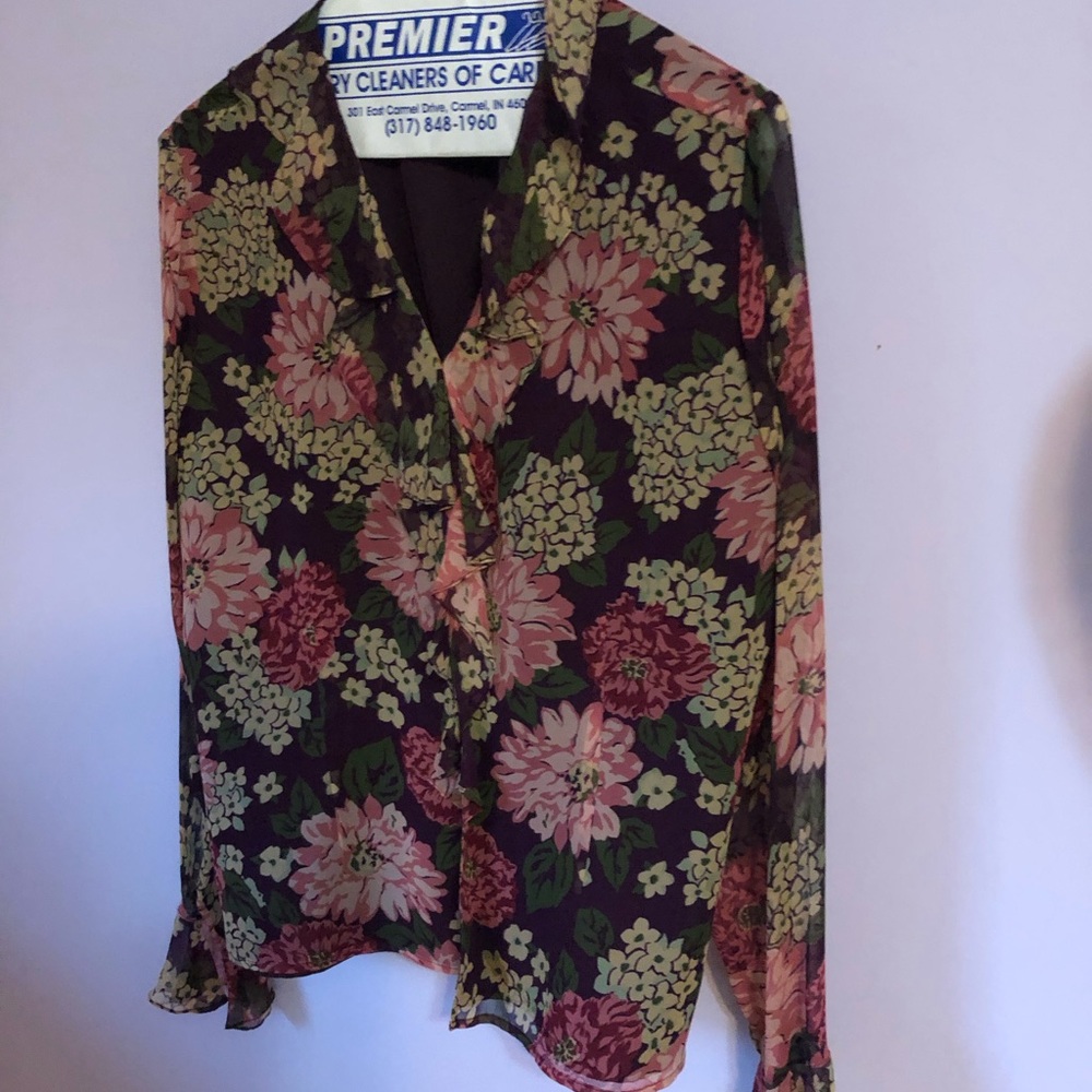 Laura Ashley silk blouse  size 14